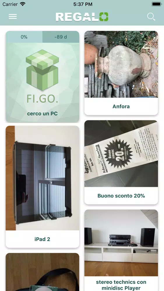 REGALO APP is Fi.Go Screenshots