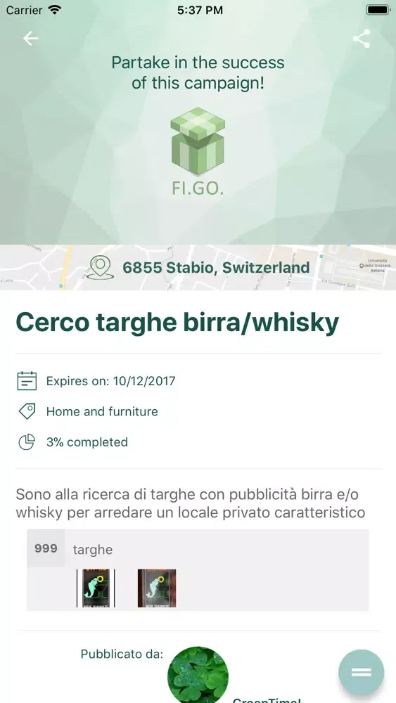 Ảnh chụp màn hình của REGALO APP is Fi.Go