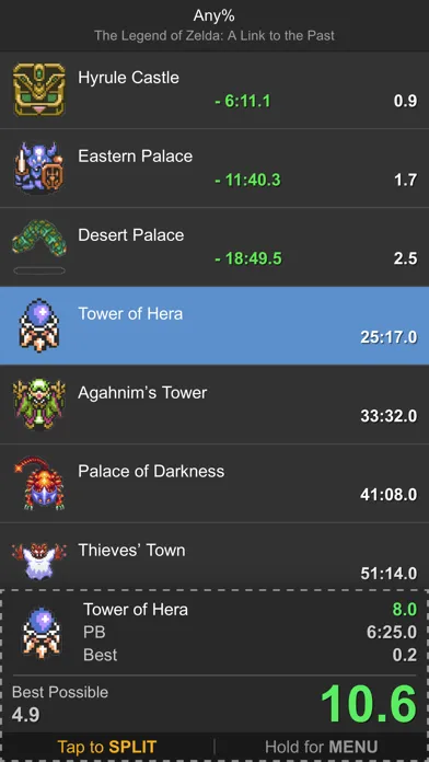 FramePerfect Speedrun Timer スクリーンショット