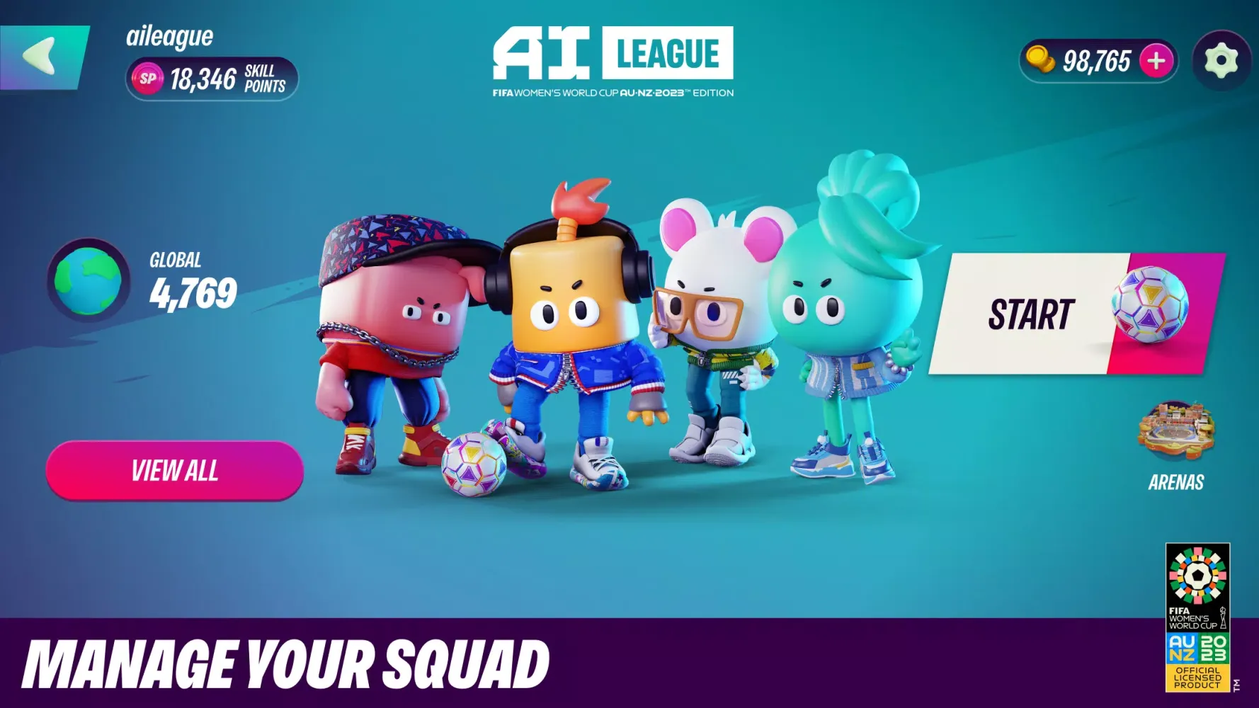 FIFA World Cup AI League スクリーンショット