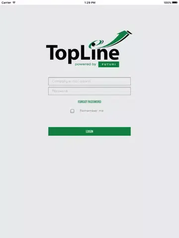 Tangkapan layar TopLine iPad 