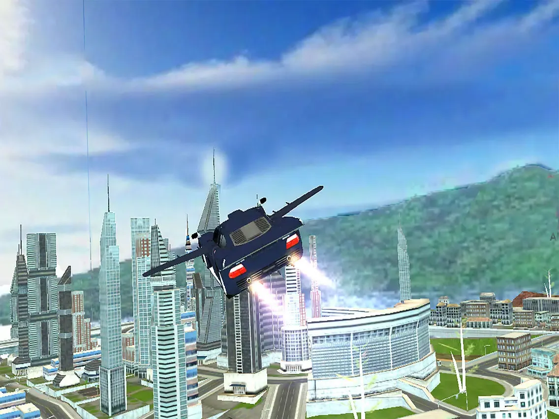 Futuristic Flying Car : Crazy Driving Simulator 3D iPad 應用截圖