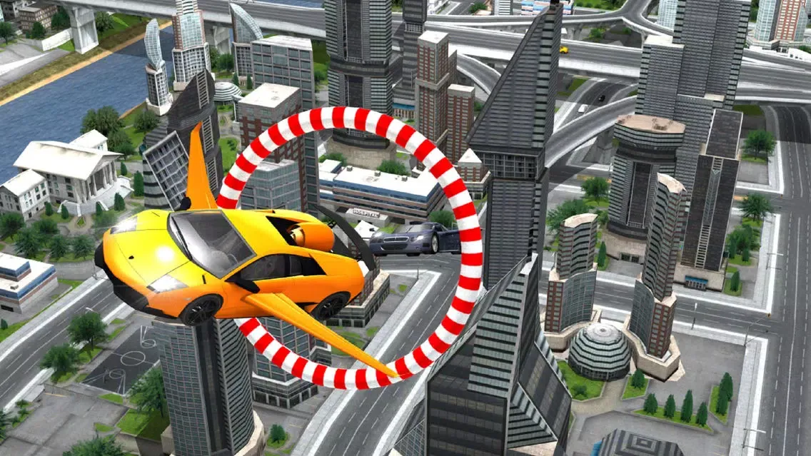 Futuristic Flying Car : Crazy Driving Simulator 3D應用截圖