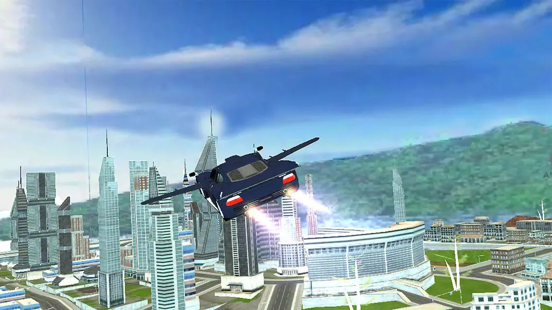 Futuristic Flying Car : Crazy Driving Simulator 3D應用截圖