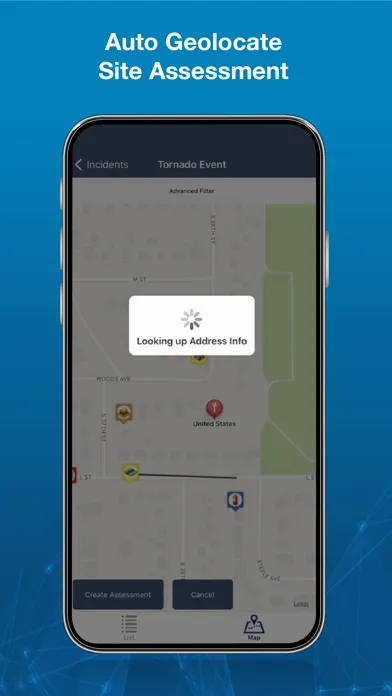 Orion Mobile Damage Assessment Ekran Görüntüleri