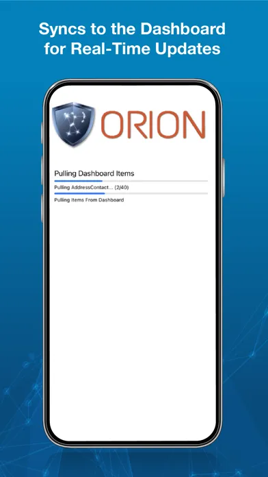 Orion Mobile Damage Assessment Ekran Görüntüleri