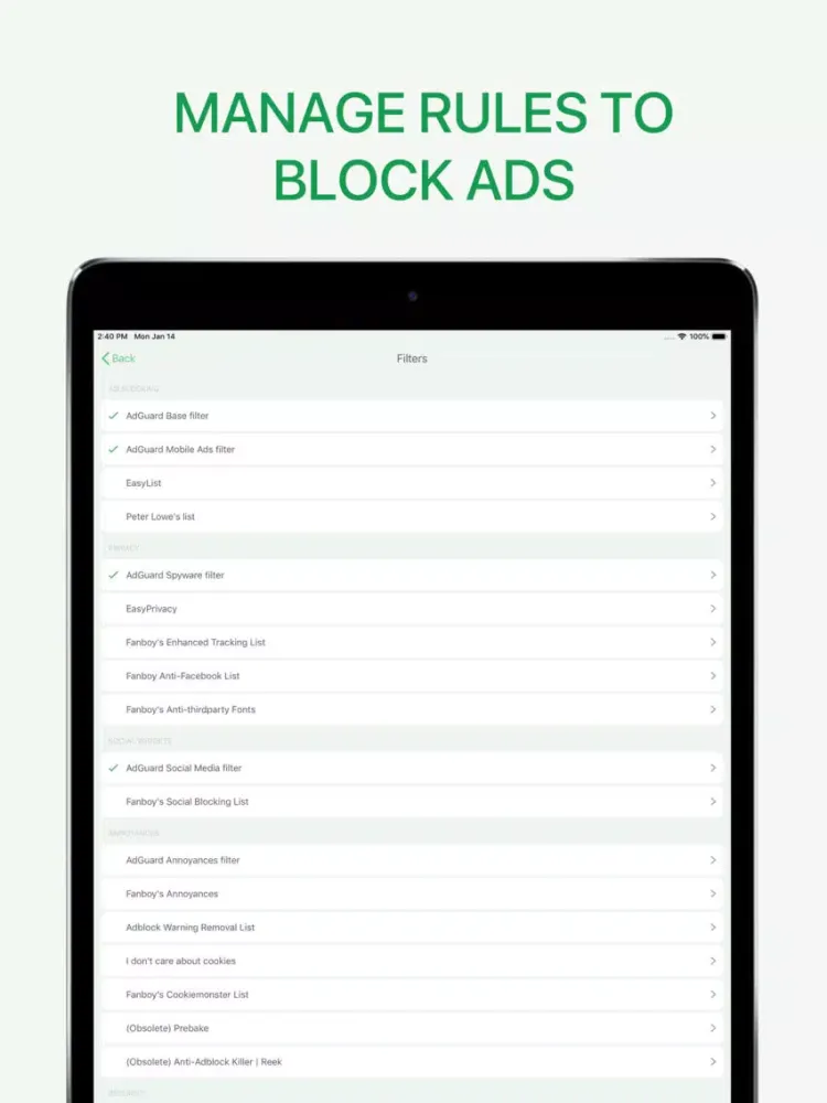 صور AdBlock Master - Ad Blocker iPad 