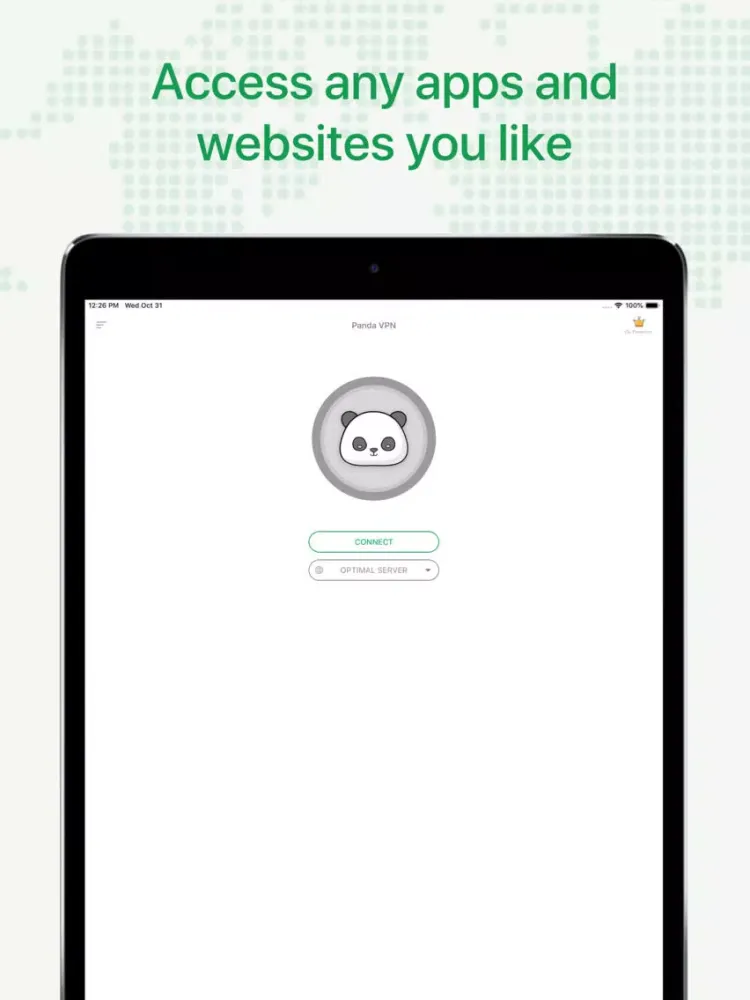 Tangkapan layar Panda VPN - WiFi Security iPad 
