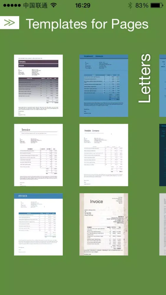 Templates Pro for Pages Document Free স্ক্রিনশট
