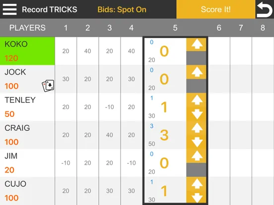 Capturas de tela do OH HELL Scoreboard iPad 