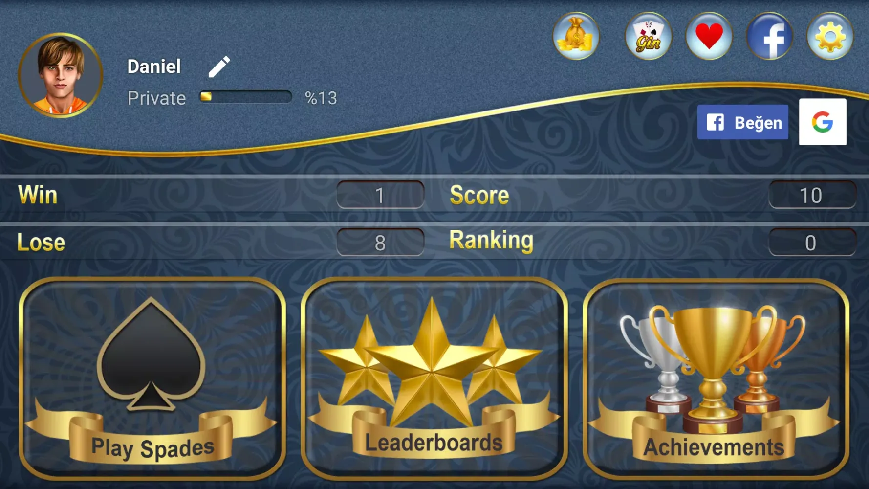 Spades: Card Game Screenshots