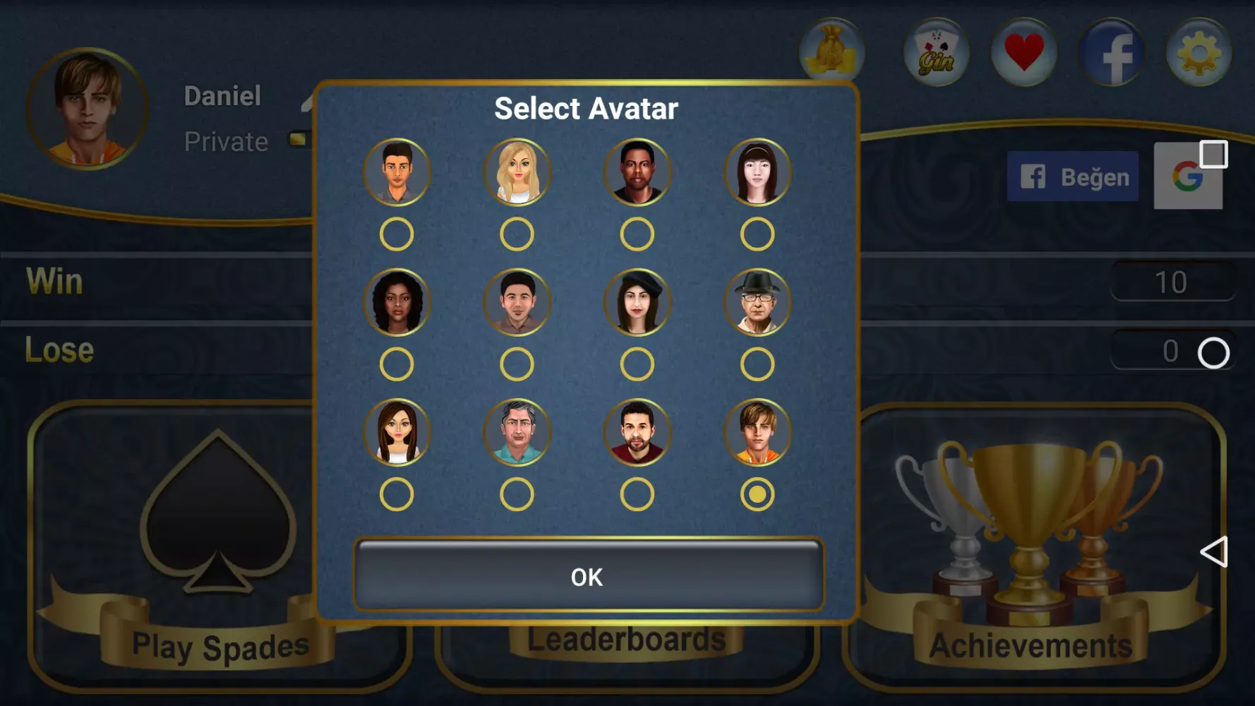 Spades: Card Game Screenshots