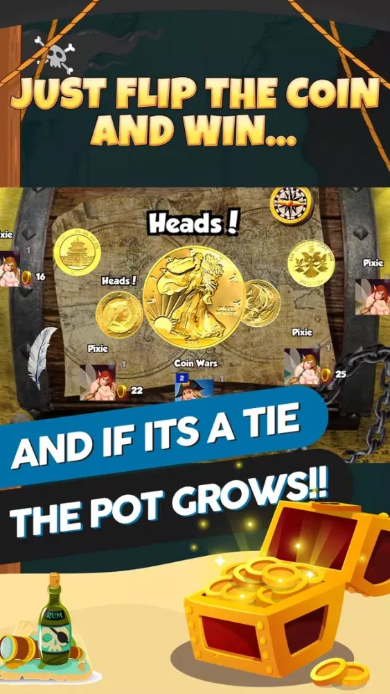Capturas de pantalla de Coin Wars | A Coin Flip Game