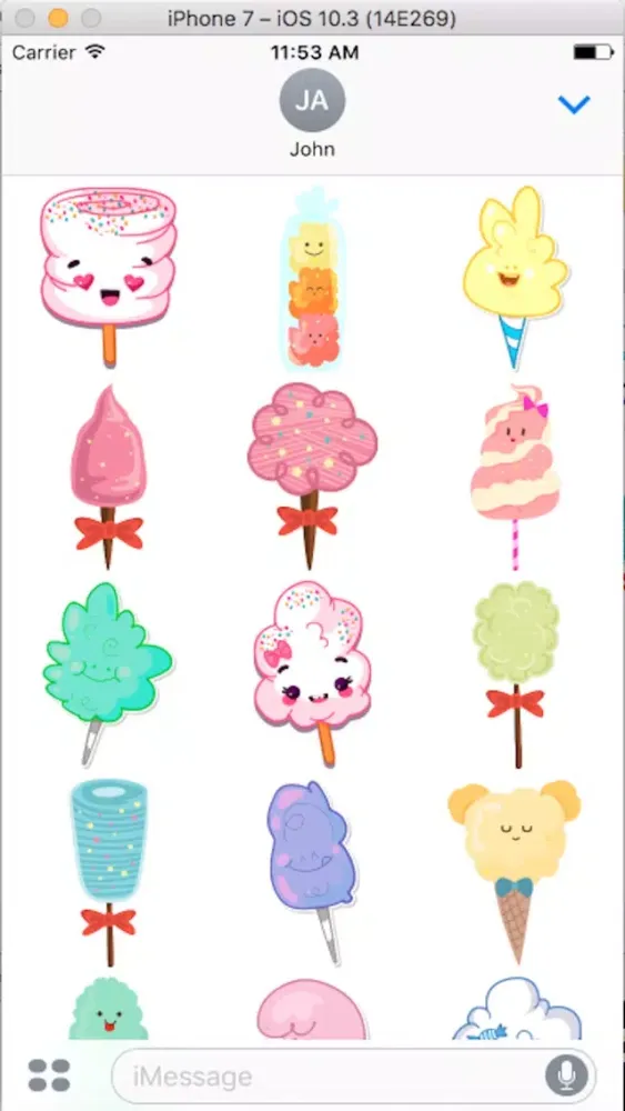 Ice Cream Sticker應用截圖