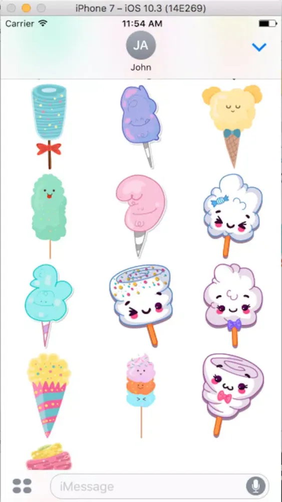 Ice Cream Sticker應用截圖