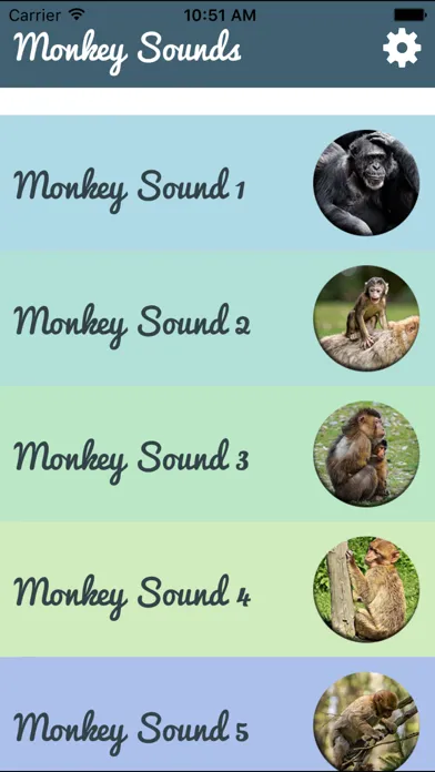 Capturas de pantalla de Monkey Sounds - Funny Sounds for kid
