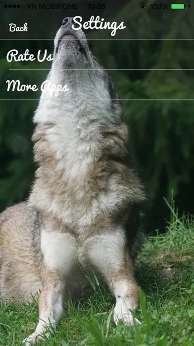 Скриншоты Wolf Sounds - Gray wolf Sounds