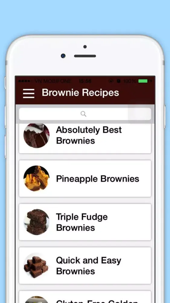 Captures d'écran de Brownie Recipes - Best Cookbook of Sweet Food Recipes for Dinner and Breakfast