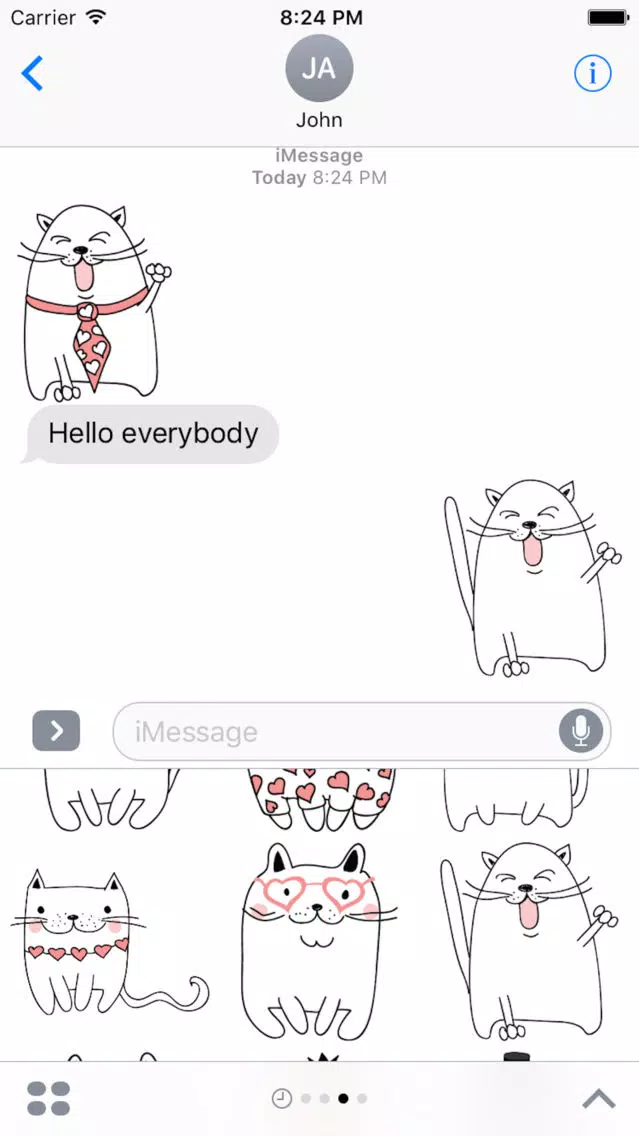 Zrzuty ekranu Cat Emotion Cute Sticker Pack 02