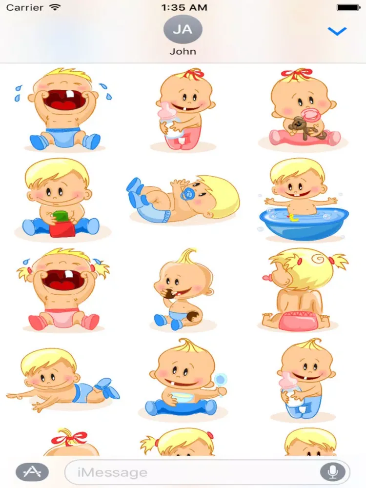 Скриншоты Child Cute Sticker Pack 02 iPad 