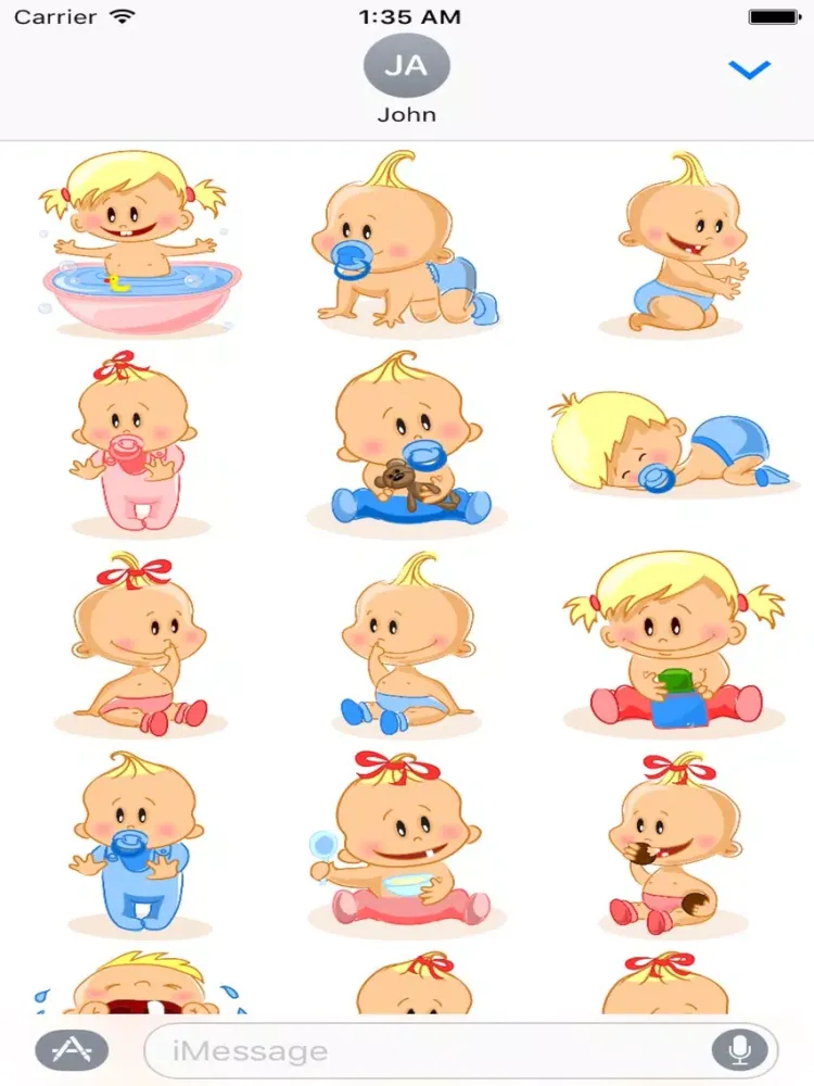 Скриншоты Child Cute Sticker Pack 02 iPad 