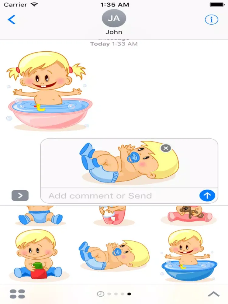 Скриншоты Child Cute Sticker Pack 02 iPad 