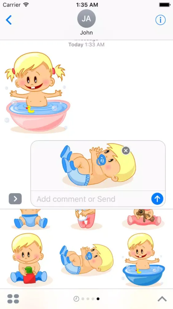 Скриншоты Child Cute Sticker Pack 02