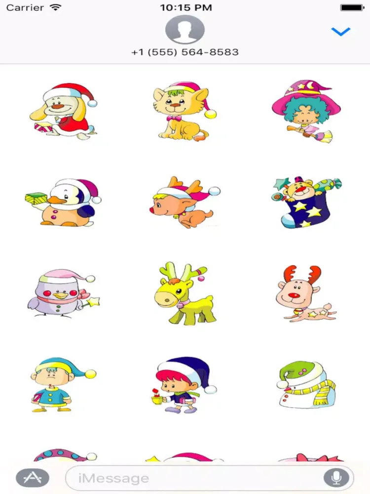 Tangkapan skrin Christmas Emoji - Sticker iPad 