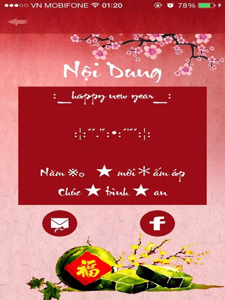 Capturas de pantalla de Chuc tet SMS iPad 