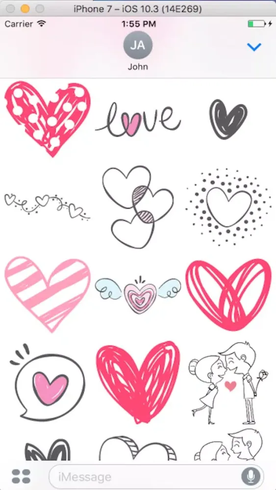 Couple Love - Emoji Sticker سکرین شاٹس