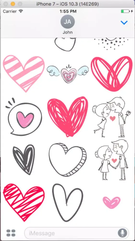 Couple Love - Emoji Sticker سکرین شاٹس