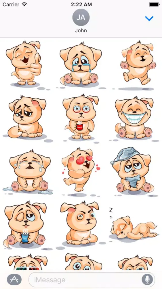 Zrzuty ekranu Dog Cute Sticker Pack 02