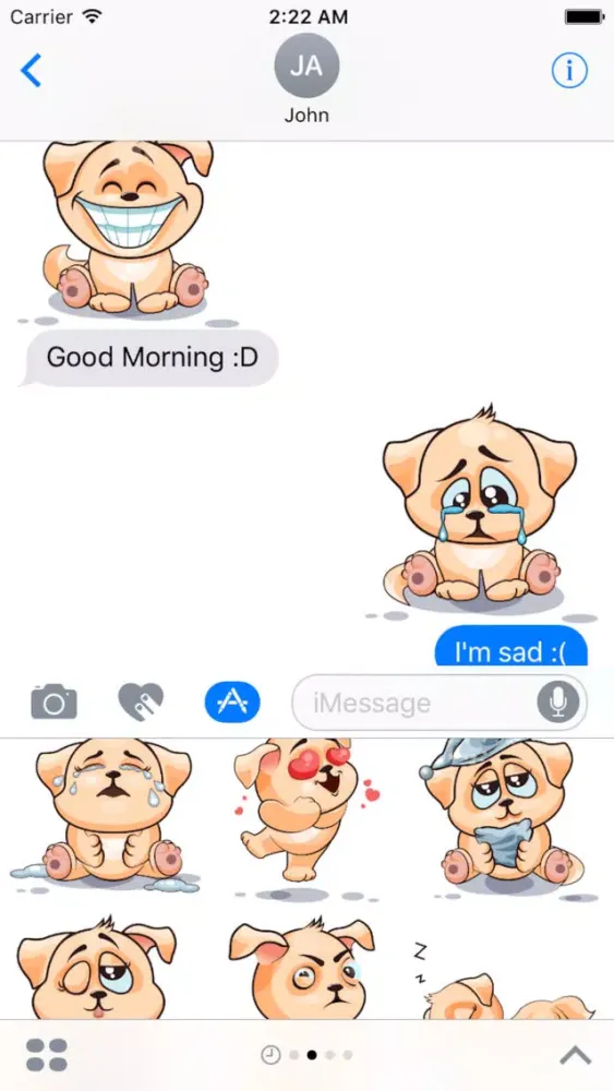 Zrzuty ekranu Dog Cute Sticker Pack 02