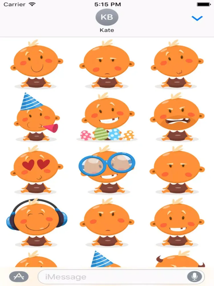 Baby Cute Sticker - Emoji iPad 應用截圖
