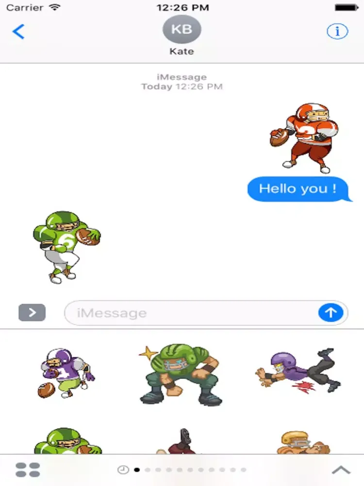 Cartoon Football Sticker - Emoji iPad  स्क्रीनशॉट