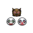 Halloween Face Emoji - Sticker