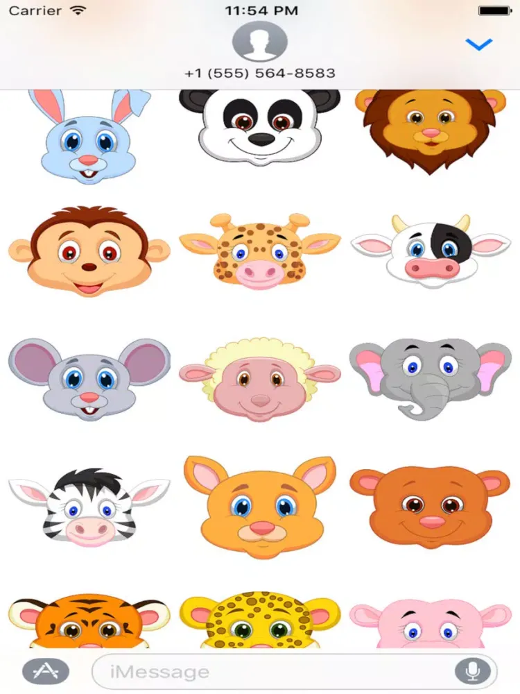 Animal Sticker - Emoji iPad 應用截圖