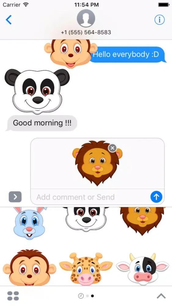 Animal Sticker - Emoji應用截圖
