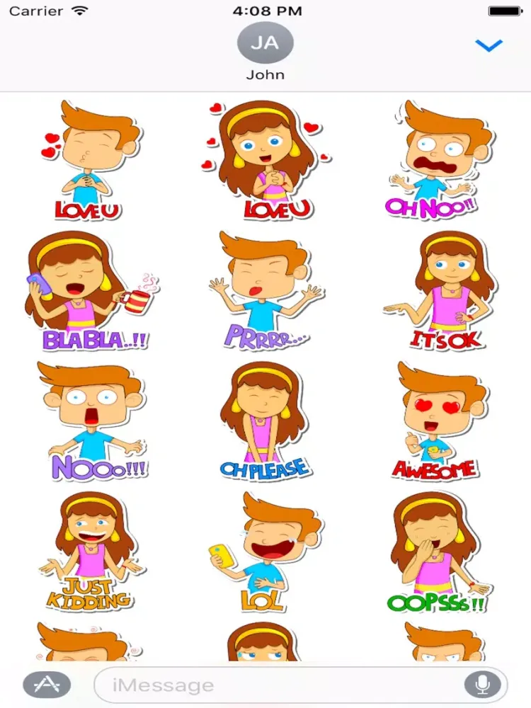 Emotion Kid Sticker iPad  스크린샷