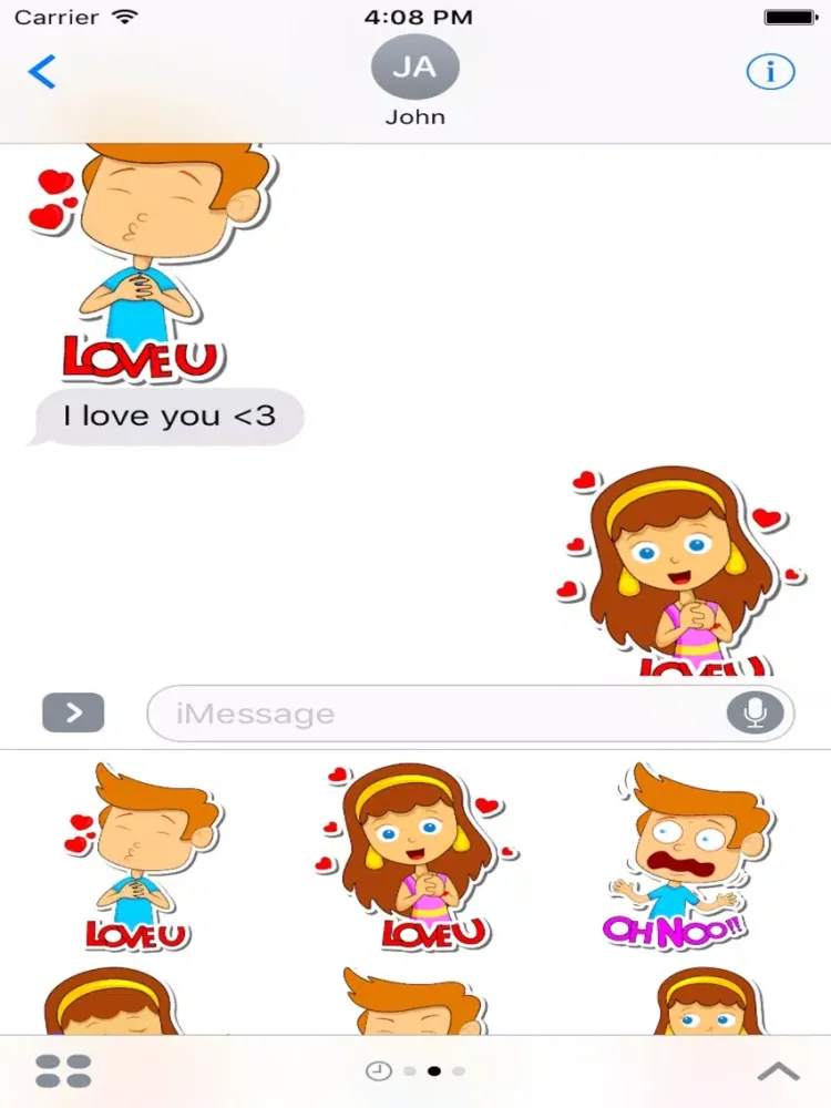 Emotion Kid Sticker iPad  스크린샷