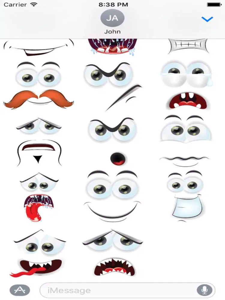 Face Cute Emotion Pack 01 iPad  سکرین شاٹس