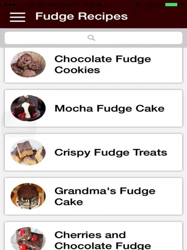 Delicious Fudge Recipes iPad Screenshots