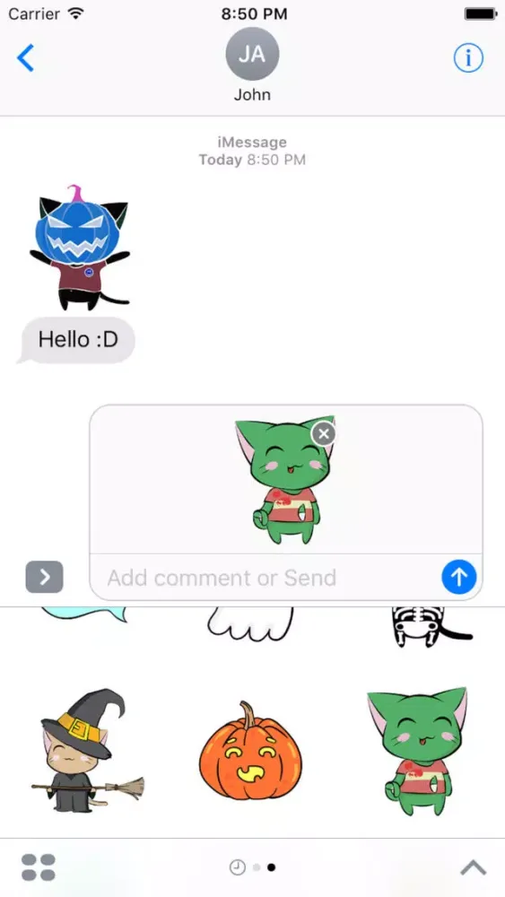 Capturas de tela do Halloween Cartoon Sticker