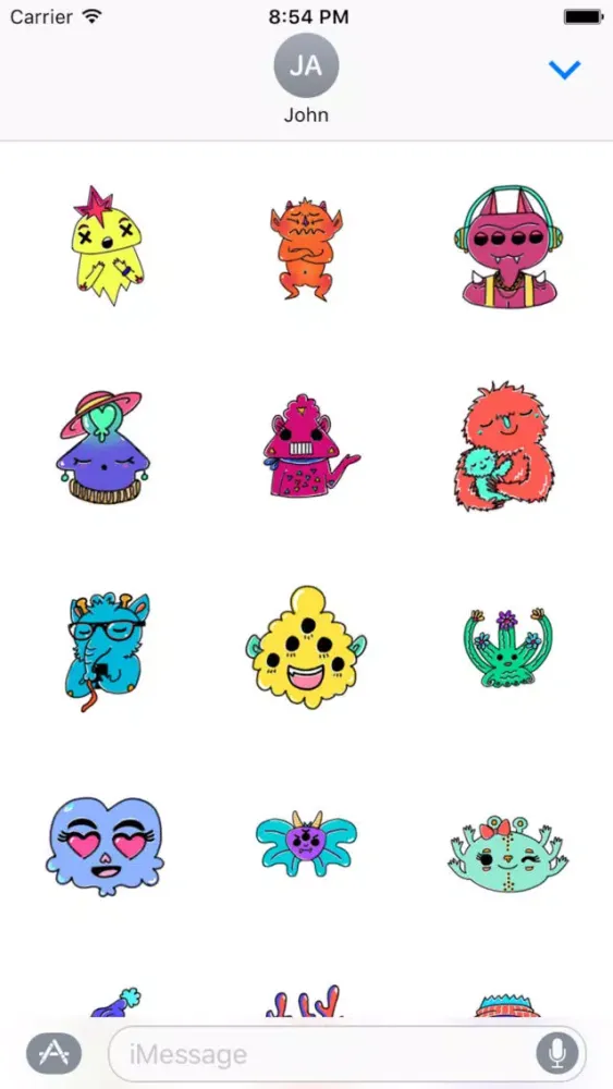 Monster Cartoon Sticker Screenshots