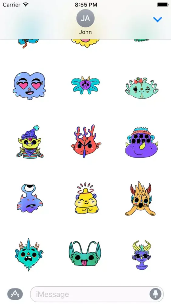 Monster Cartoon Sticker Screenshots