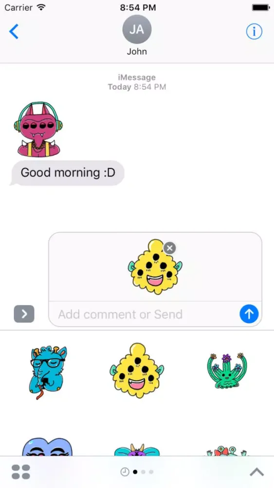 Monster Cartoon Sticker Screenshots
