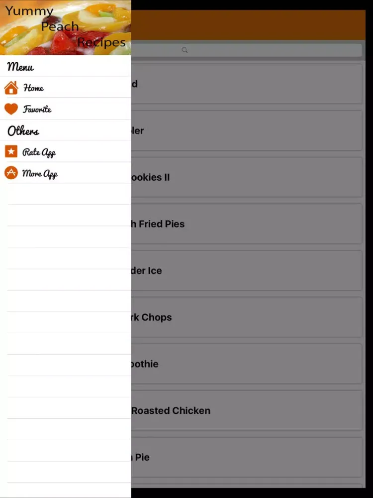 Capturas de pantalla de Delicious Peach Recipes - Desserts Recipes iPad 