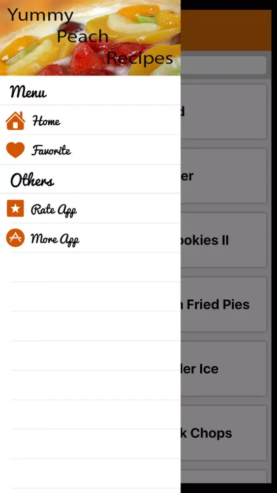 Capturas de pantalla de Delicious Peach Recipes - Desserts Recipes