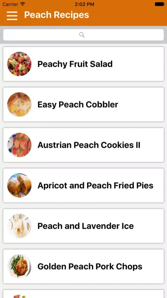 Capturas de pantalla de Delicious Peach Recipes - Desserts Recipes
