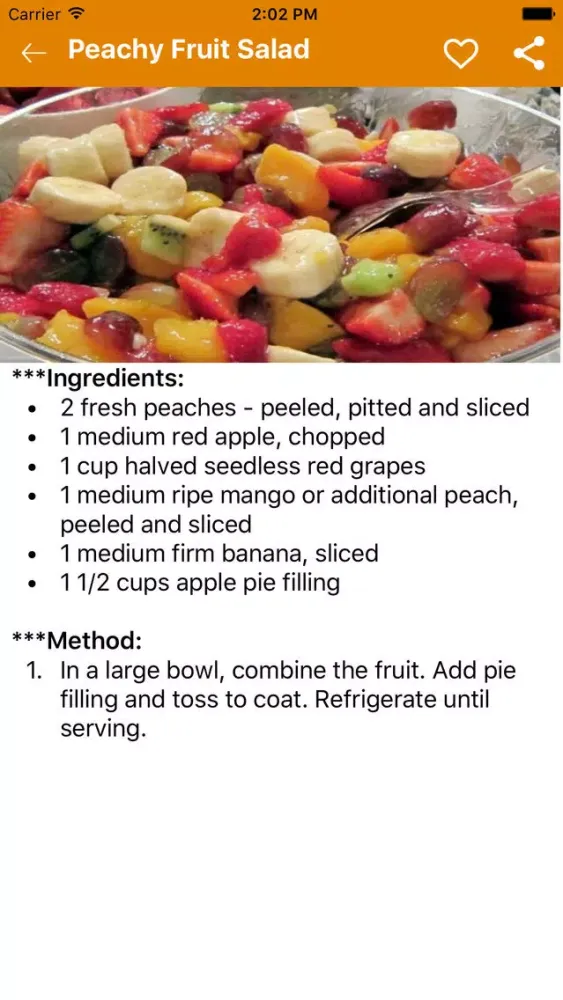 Capturas de pantalla de Delicious Peach Recipes - Desserts Recipes